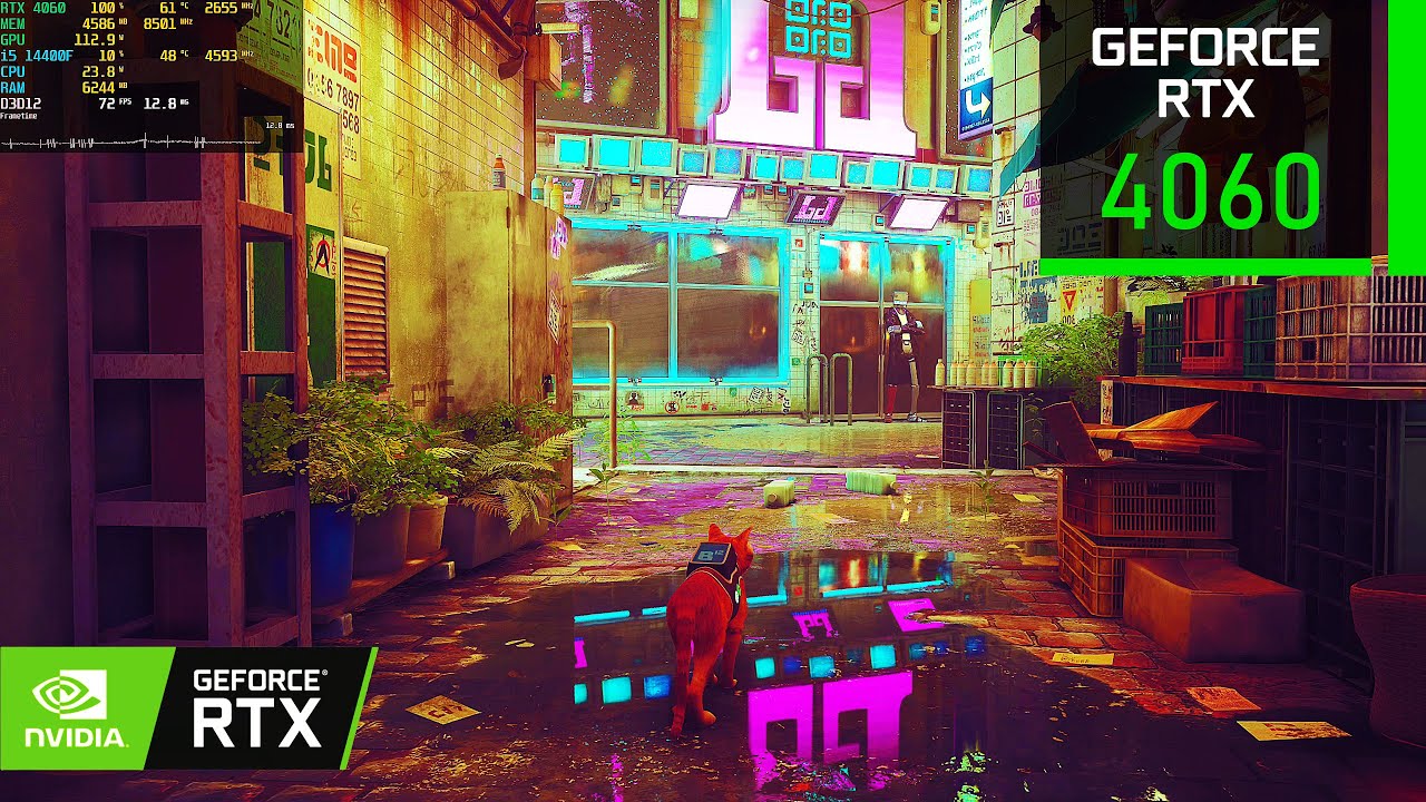 Stray | RTX 4060 8GB + i5 14400F ( 1080p 1440p 4K All Settings )