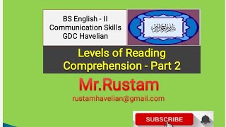 Full Communication Skills - Three Levels of Reading Comprehension News