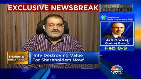 Infosys Destroying Value For Shareholders Now: Mohandas Pai