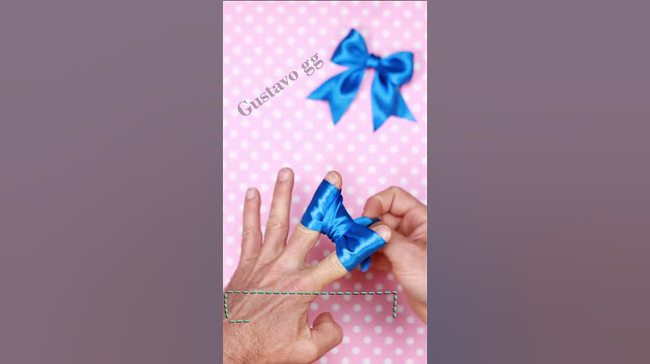 How to make simple easy bow 🎀  How to tie a perfect bow!