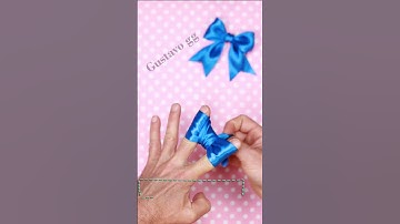 How to make simple easy bow 🎀  How to tie a perfect bow!