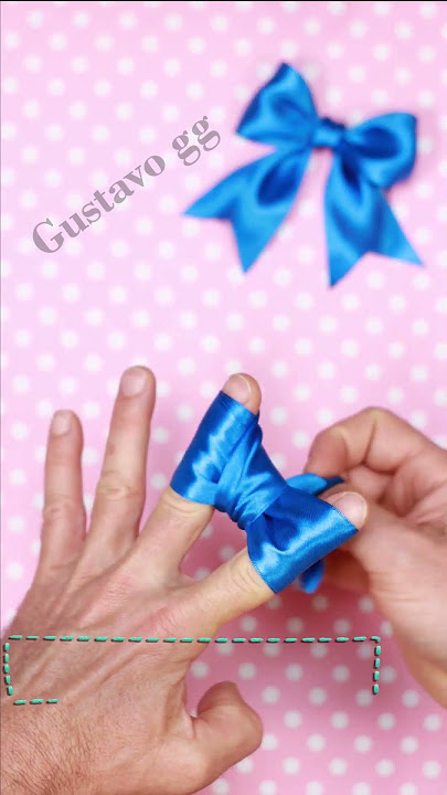 How to make simple easy bow ๐ How to tie a perfect bow!