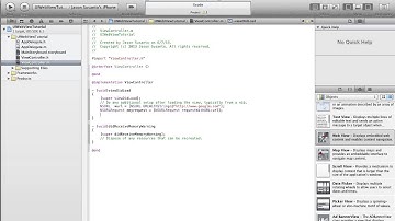 XCode 4.6 UIWebView Tutorial
