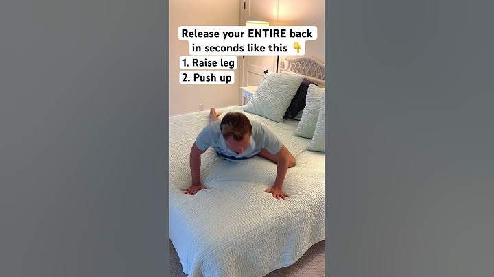 How to crack your ENTIRE back in SECONDS at home