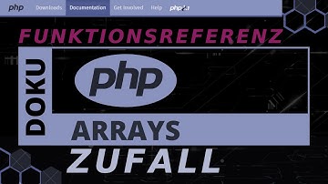 Arrays - ZUFALL shuffle(),  array_rand()  [PHP Doku - Funktionsreferenz]