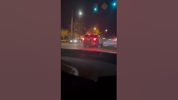 CTS-V Does Donuts Around Police Car!! *Must Watch!!* (Not Clickbait) #shorts