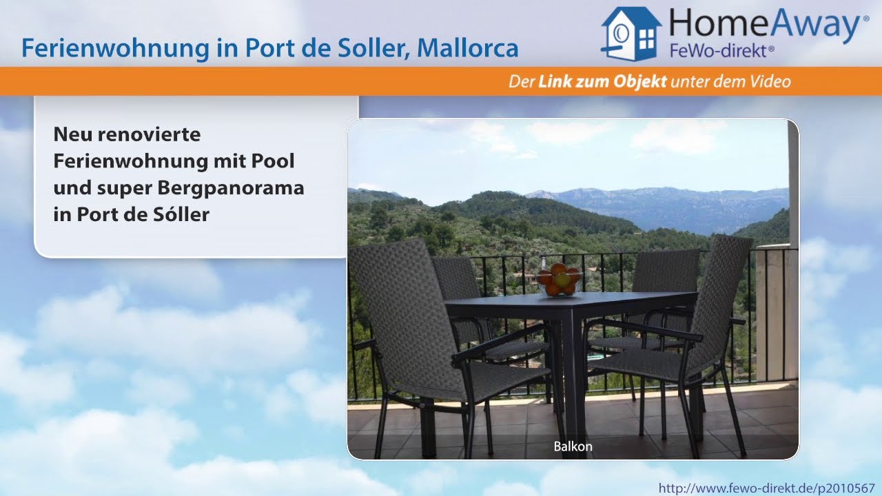 Soller Neu Renovierte Ferienwohnung Mit Pool Und Super Bergpanorama In Port Fewo Direkt De Video Youtube