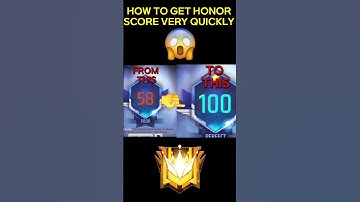 HOW TO INCREASE 10 HONOR SCORE IN 10 SEC 😱||FREE FIRE SECRET TRICK ||#shorts #short