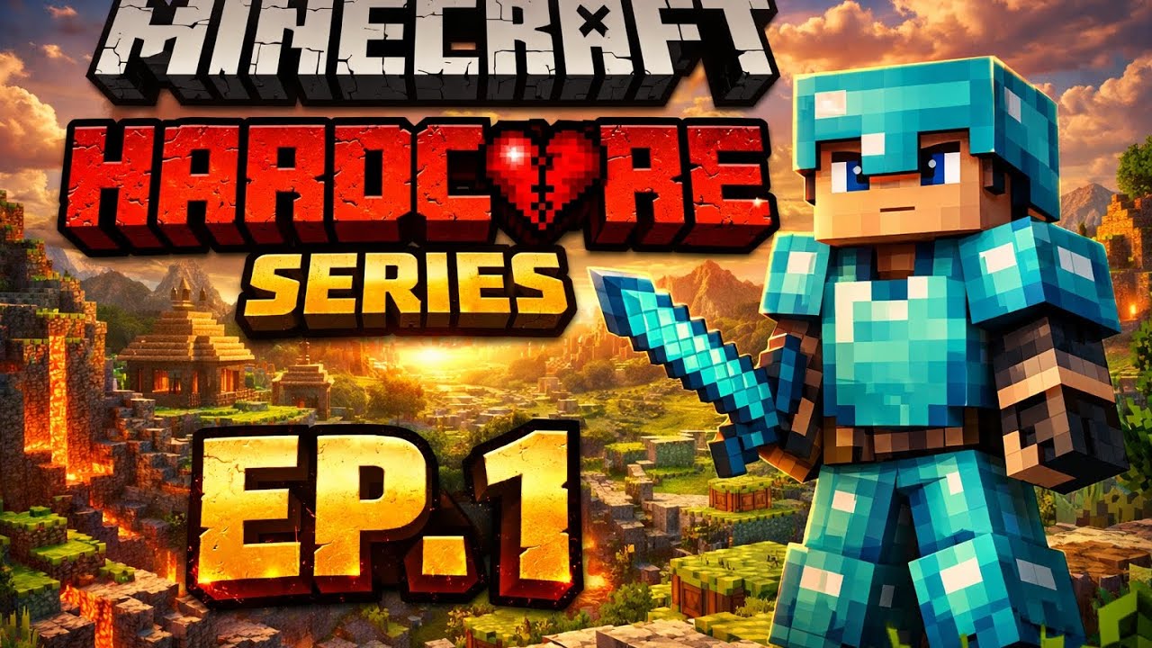 First day in hardcore series 1 ep1 #mincraft#hardcore#ep#1#series#1# ...