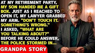 At My Retirement Party, My Son Handed Me A Gift Box. My Lawyer Said, Don't Touch It! Then Police..