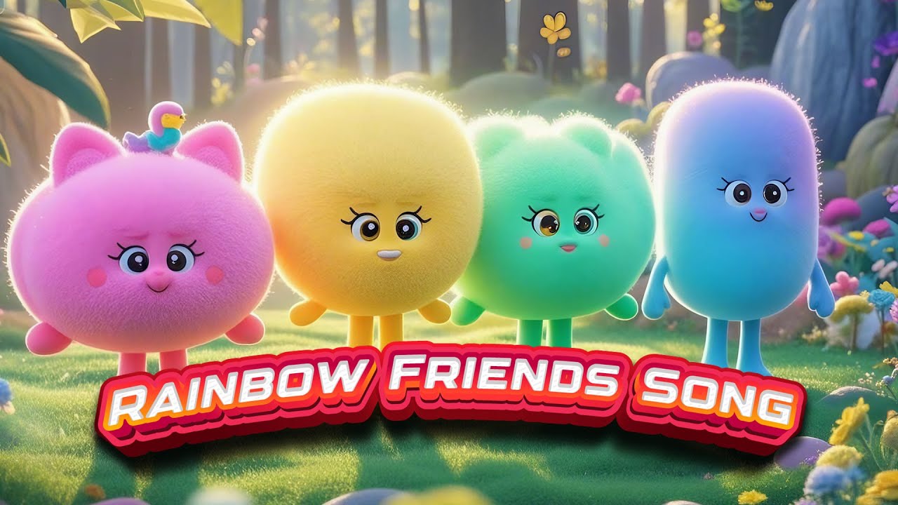 Rainbow Friends Song | Learn Colors Through Friendship | Educational