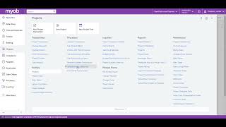 MYOB Advanced Training - Pro Forma Invoices - T&M Billing - Configuring Billing Limit for Projects