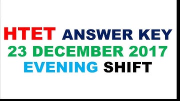 |htet exam answer key 23 dec with detailed solution|htet level 3 answer key