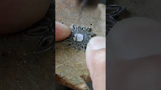 ✨ Handcrafted Silver Ring Making Process | Amazing Jewelry Craftsmanship #shorts