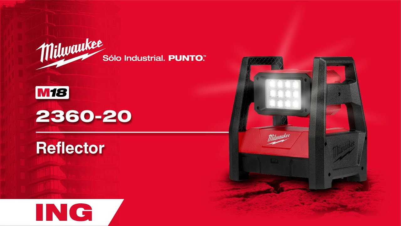 2360 (Ingles) Reflector Led M18 MILWAUKEE® YouTube