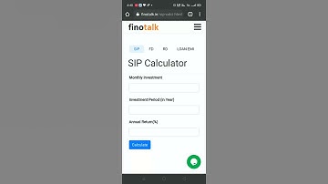 SIP Calculator  #finotalk