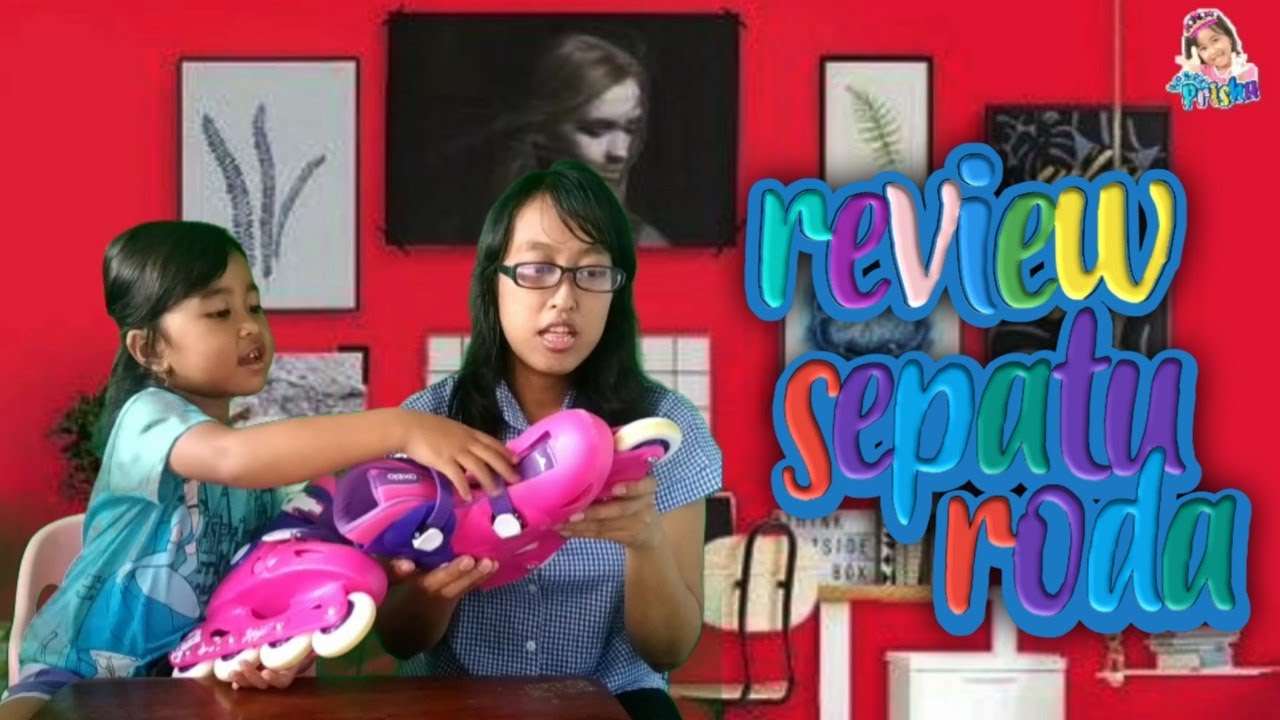 Review sepatu roda Anak Oxelo play 3 warna pink - YouTube