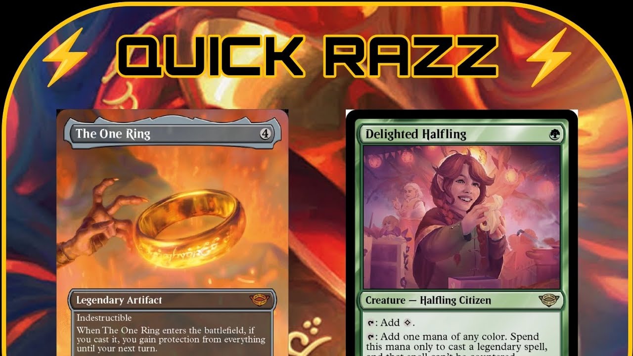 MTG RAZZ PH - ⚡ QUICK RAZZ ⚡ - THE ONE RING BL + DELIGHTED HALFLING ...