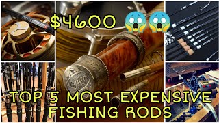 TOP 5 MOST EXPENSIVE FISHING RODS  AMAZING EXPENSIVE FISHING POLES IN THE  WORLD 