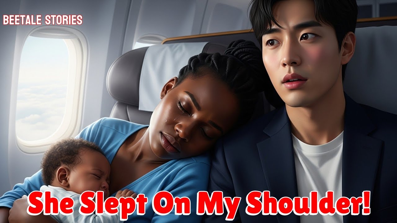 Африканская мать-одиночка уснула на плече корейского генерального директора во время полета