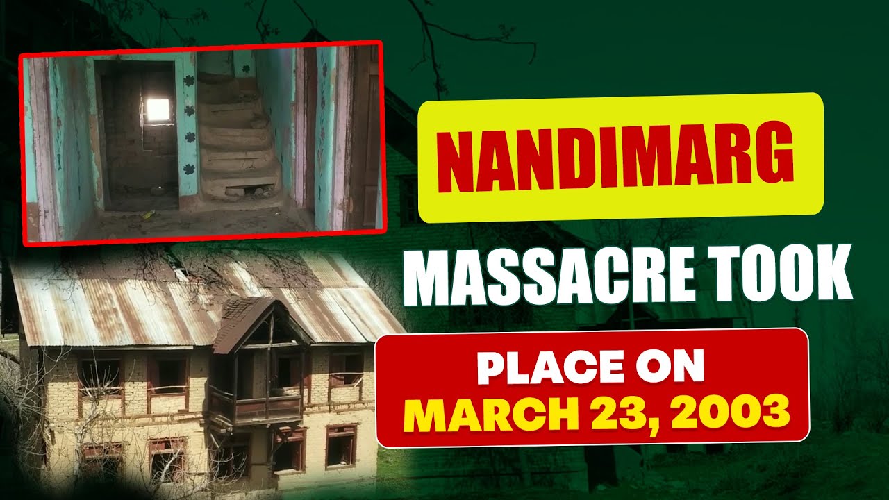 Nandimarg massacre took place on March 23, 2003, 23 Kashmiri Pandits were brutally killed