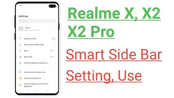 Realme X, X2, X2 Pro Smart Side Bar Setting, Use