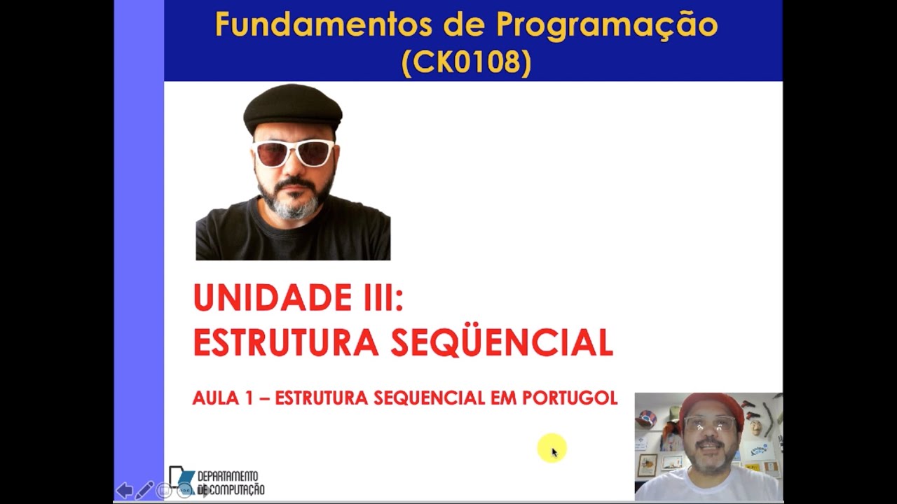 compreendendo os fundamentos: estrutura básica dos... Curso Fundamentos de Programação em C - Unidade III - Aula 1 - YouTube