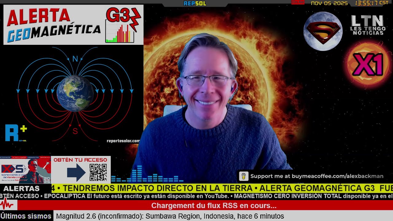 ALERTA GEOMAGNÉTICA G3 • SUPERLUNA HOY • ALERTA SÍSMICA ELEVADA • EFECTOS EN LA SALUD  • NOV 05 2025