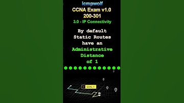Cisco CCNA: What is the administrative distance of a static route? - icmpwolf