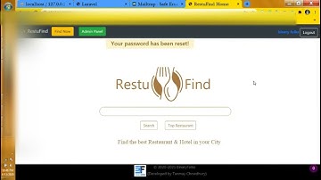 Laravel Project (Restaurant Find) by Tanmay Chowdhury
