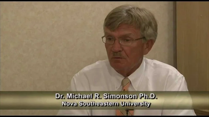 Dr. Michael Simonson with Cynthia Burfield, at AEC...
