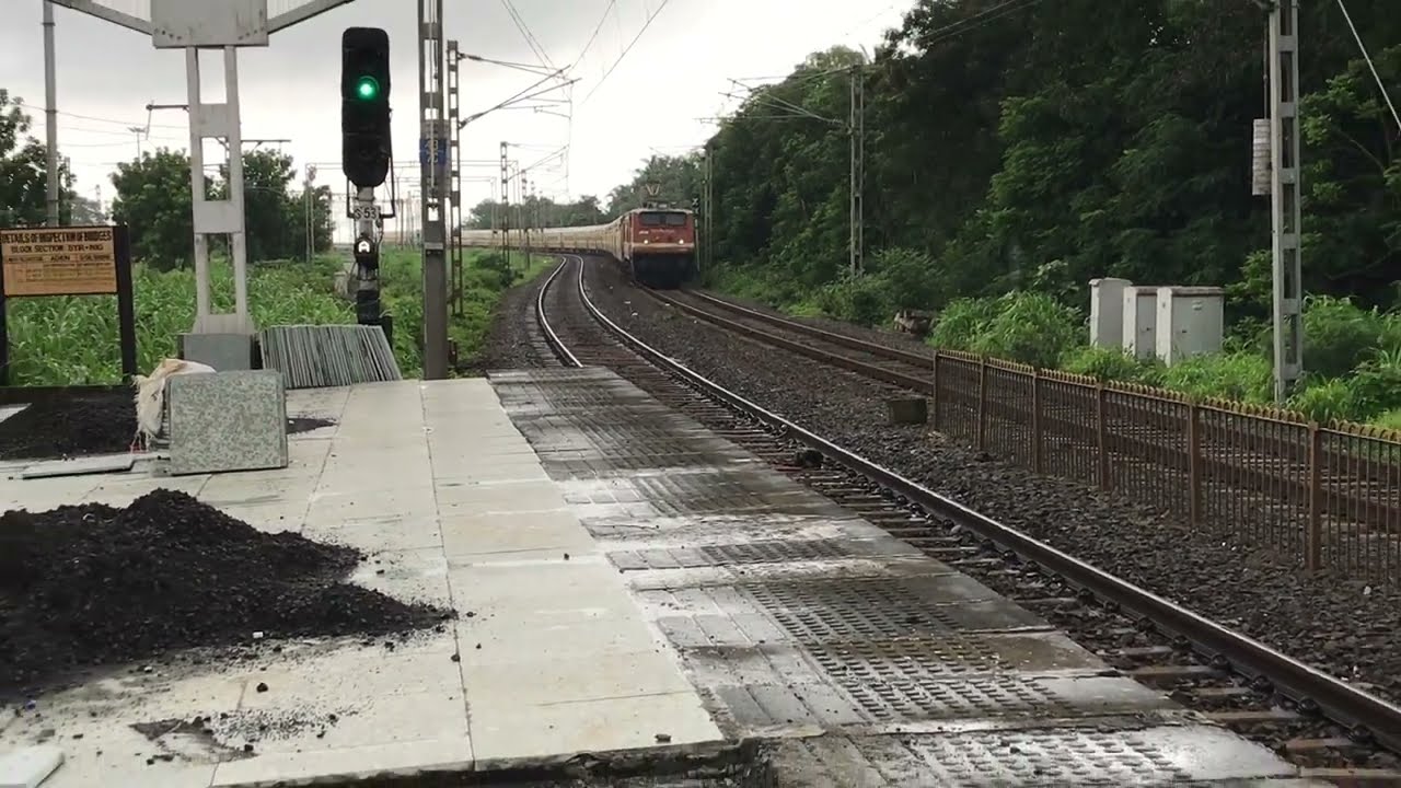 22954 Gujarat SF Express with WAP-4 heading towards borivali Indian Railway