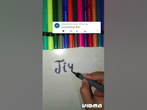 jiya calligraphy💗#youtubeshorts #calligraphy #art - YouTube