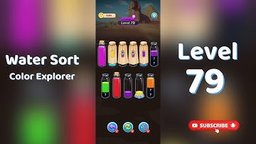 🎮 Water Sort Color Explorer Level 79 Walkthrough | SolutionGuruji 🌍