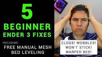 5 beginner Ender 3 fixes - featuring manual mesh bed leveling guide