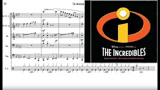 The Incredibles for Brass Quintet Sheet Music