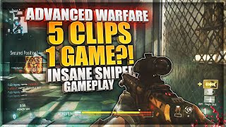 5 CLIPS, 1 GAME?! (Insane ADVANCED WARFARE Sniper Gameplay) - FaZe Agony