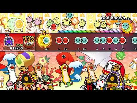 【太鼓の達人 NS1】God knows…（おに・裏譜面）【オート動画】