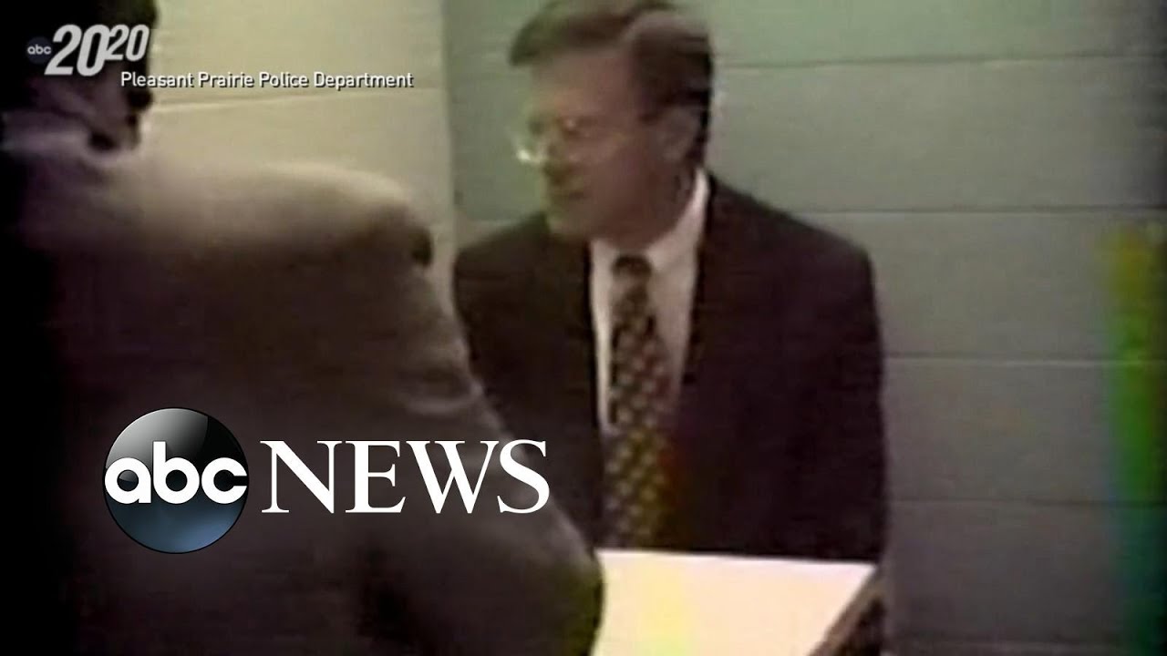 Police show Mark Jensen the contents of the letter written by his late wife