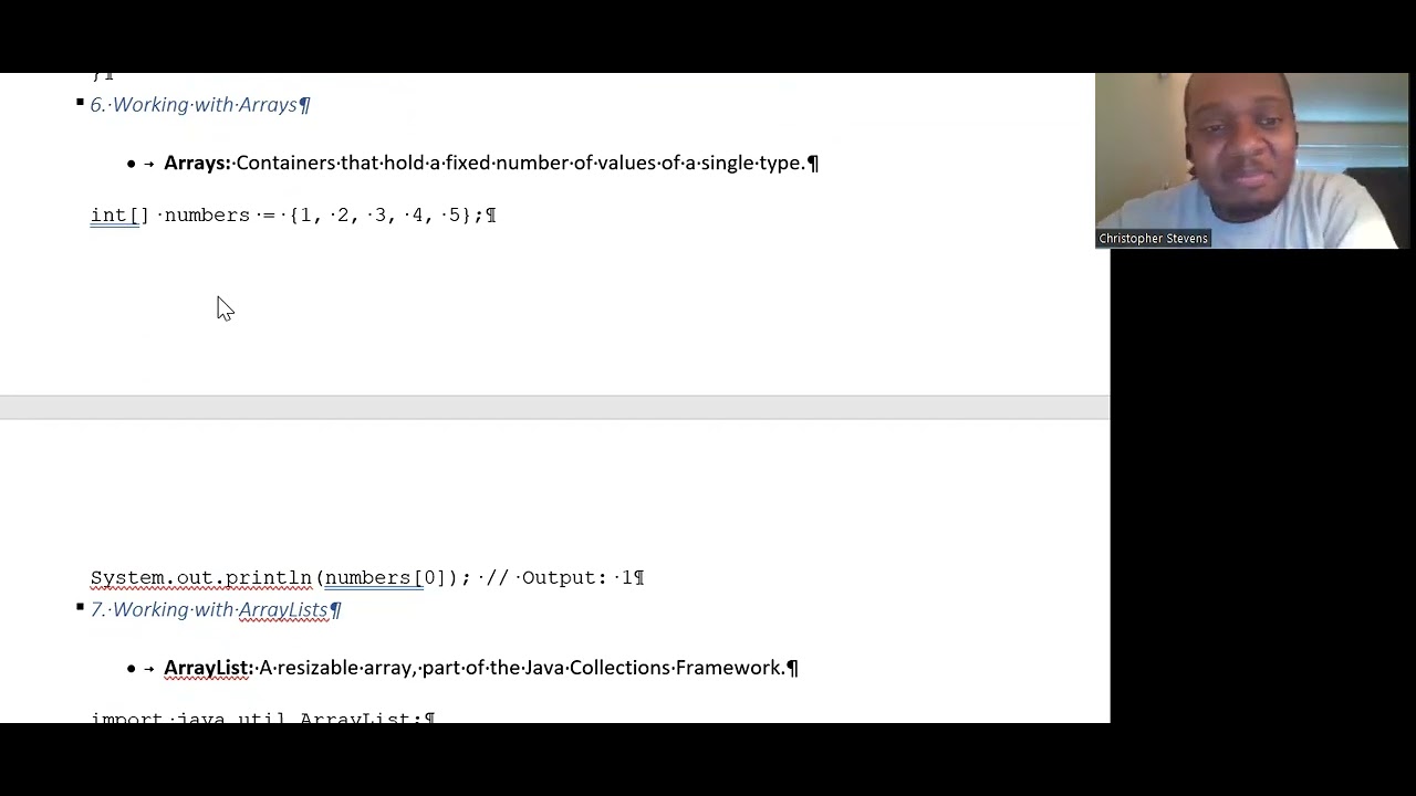 Semester Review: Java Programming Fundamentals - YouTube