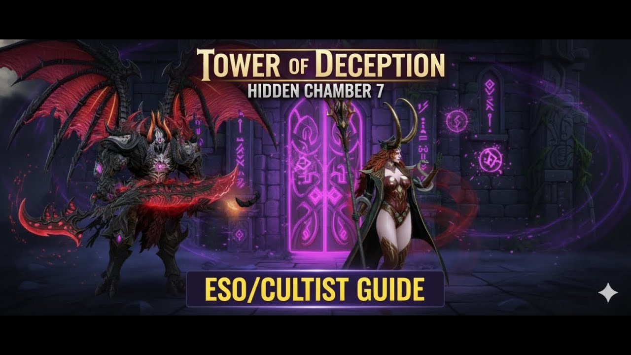 Tower Of Deception Hidden Chamber 7 Easy ESO/CULTIST Clear