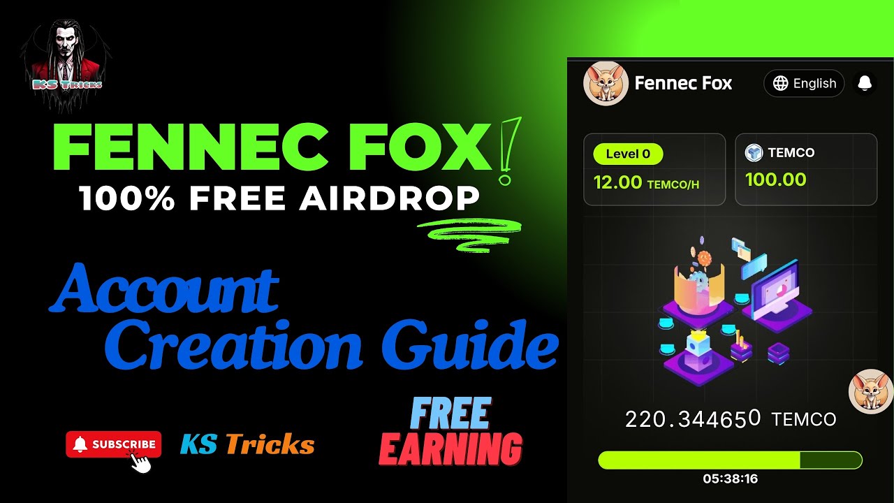 How to Create Account on Fennec Fox Airdrop | 100% Free Airdrop | Fennec Fox Mining