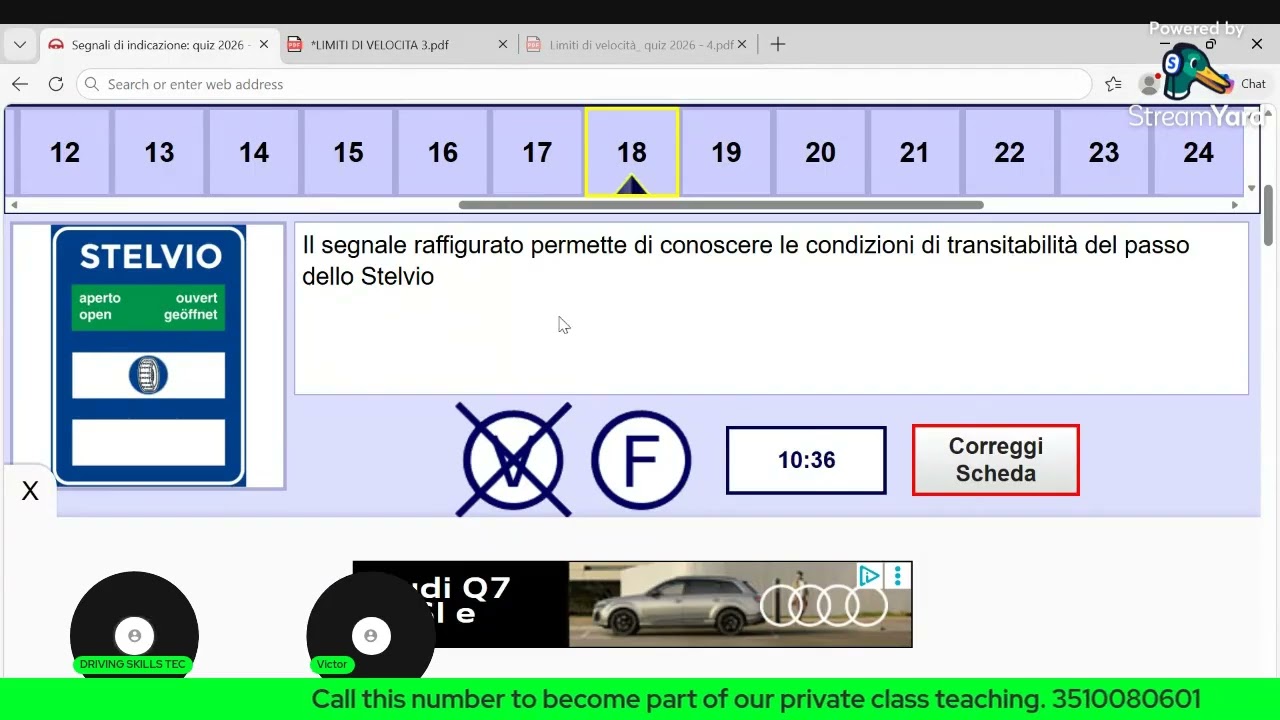 PATENTE B IN ENGLISH LANGAUGE. JOIN OUR PRIVATE CLASS AND PASS YOUR EXAM NOW . YOU CAN DO IT .