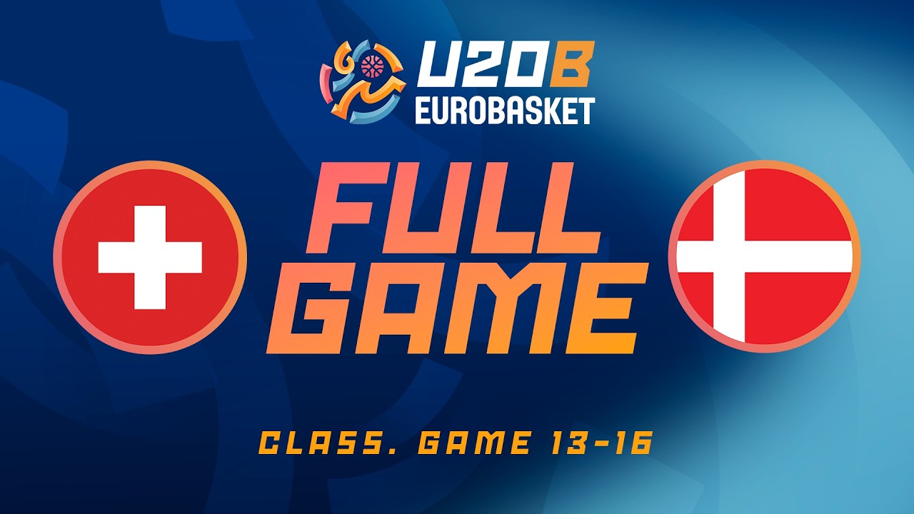 Switzerland v Denmark | Full Basketball Game | FIBA U20 EuroBasket 2026 Division B