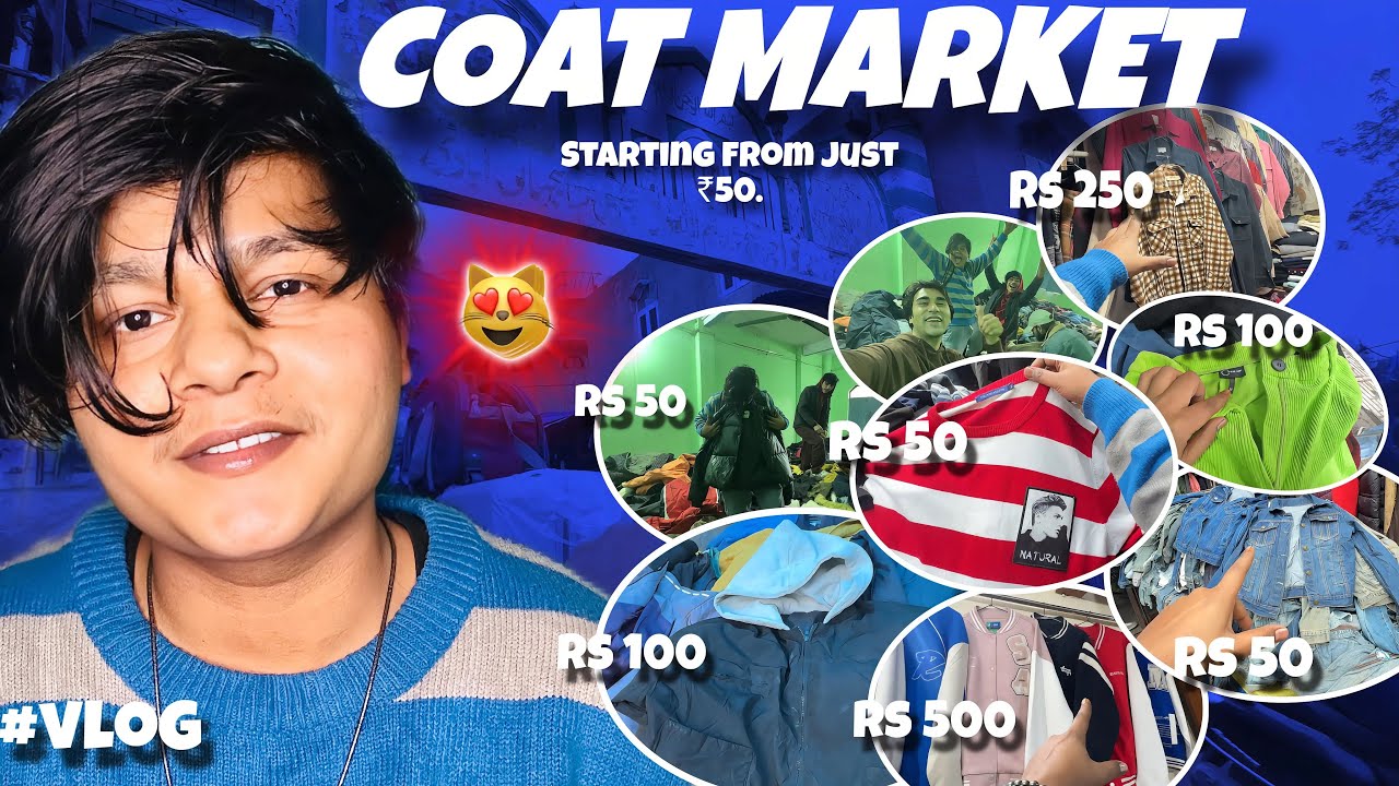 COAT MARKET DELHI JAMA MASJID 😱| Boys winter Collection 2026 | Thrift Market 🔥 | Vlog