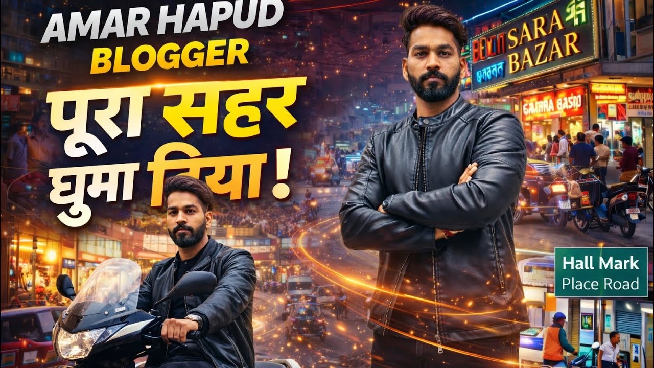 Pura ❤️Hapur Ghuma Diya Ek Hi 😳Video Mein! 🏍️🔥 | Amar Hapur Blogger