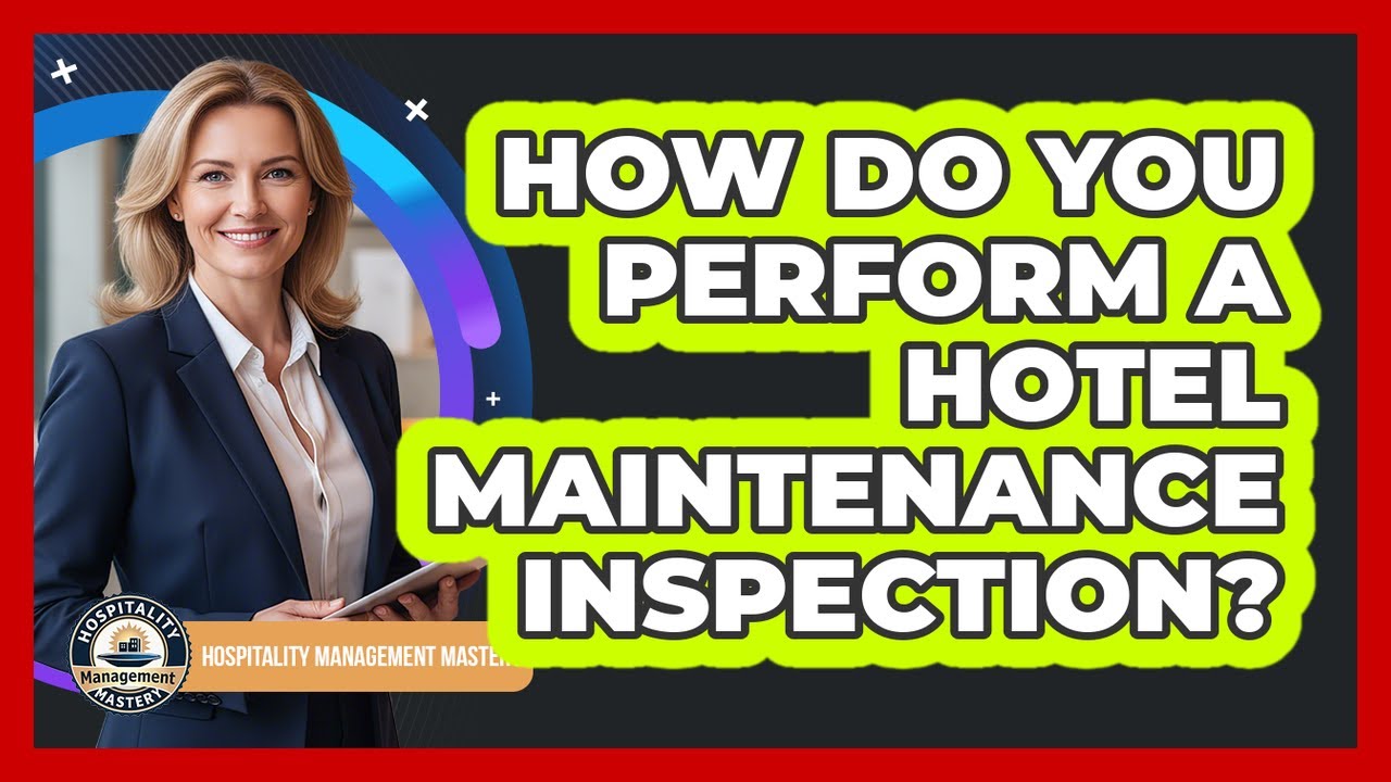 How Do You Perform A Hotel Maintenance Inspection? - YouTube