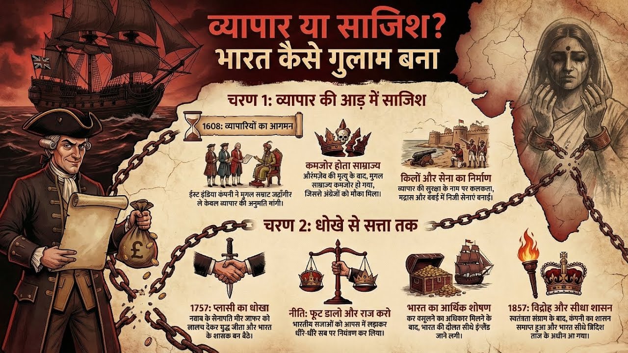 अंग्रेज भारत में कैसे आए? | व्यापार से गुलामी तक की खौफनाक कहानी | British Rule in India