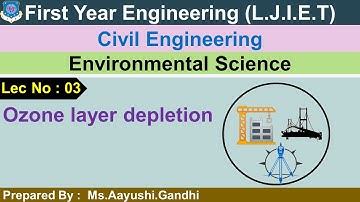 Lec-03_Ozone layer depletion| Environmental Science | First Year Engineering