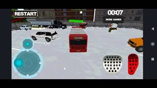 bus 🚐🚌 winter parking 🅿️🅿️ 3D 😃😁😄😸  Game android Gameplay HD screenshot 2